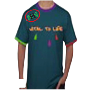 ขายร้อนผู้ชายแขนสั้นเสื้อยืดโลโก้ที่กําหนดเองพิมพ์ไหล่ Tee ผ้าฝ้าย 100% เฮฟวี่เวท 230G PLUS ขนาด Breathable - Product Image 4