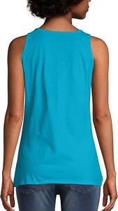 Camiseta sin mangas para mujer Venta al por mayor Moda Algodón Casual Sin mangas Verano Gimnasio Yoga Activewear Elegante Entrenamiento Tops - Product Image 2