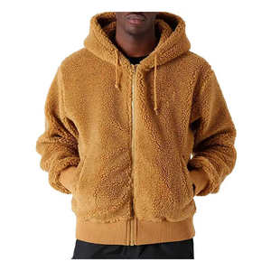 Chaqueta de lana Sherpa de último diseño de calidad superior para hombre Chaqueta básica con capucha de algodón paquistaní para hombre - Product Image 1
