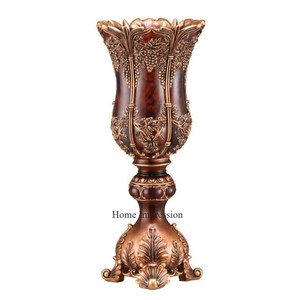 Dernier modèle arrivée de haute qualité couleur or finition brillant poli miroir qualité luxueuse vente chaude trompette Vase fournitures - Product Image 5