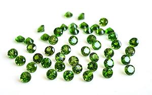 โครเมี่ยมไดออพไซด์แบบไดออพไซด์กลม3มม. แบบเหลี่ยมเพชรพลอย - Product Image 5