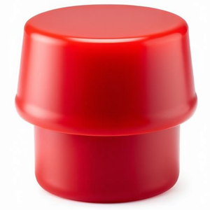 Tête de marteau SIMPLEX en plastique rouge à face souple de 40 mm HALDER - Product Image 3