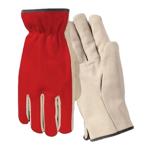 Heavy Duty Reflective Safety Cowhide Grain Leather Construction <b>Gloves</b> Adjustable Wristlet CE Certified Abrasion Resistant <b>Glove</b> - Product Image 5