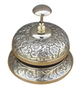 Campana de Escritorio Náutica Decorativa de Latón de Alta Calidad, Artesanía en Metal, Campanas de Mesa, Campana de Recepción para Oficina en Casa - Product Image 6