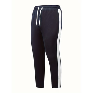 Survêtement de football pour hommes adultes, couleur bleu marine, coupe ajustée confortable, vêtements de sport d'entraînement en plein air, survêtements de football - Product Image 4