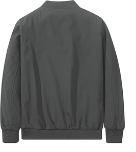 Veste en polaire softshell à double boutonnage décontractée pour homme, en fourrure de mouton, avec sequins, capuche amovible, réversible, coupe-vent bomber - Product Image 4
