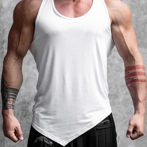 100% Cotton Bodybuilding <b>Gym</b> Singlet Brand Jogger Training Tank Top <b>Vest</b> Shirt Sleeveless Fitness <b>for</b> <b>Men</b> Washed Technics - Product Image 4
