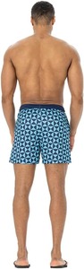 High Street Men's Summer Casual Mesh Shorts Patrón sólido Ecológico 5-Inseam Waisted Print Shorts - Product Image 3