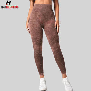 Precio al por mayor Leggings para mujer Pantalones de Yoga de entrenamiento sin costuras personalizados Leggings deportivos personalizados Leggings de gimnasio para mujer - Product Image 5