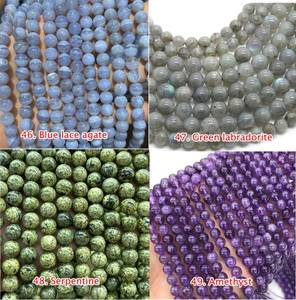Collier ras du cou en cristal de perles Sodalite 8mm fait main bijoux artisanaux en pierre Sodalite naturelle - Product Image 1