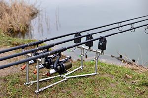 Varilla de alta calidad, trípode europeo ajustable telescópico de acero inoxidable, accesorios de pesca, varilla <span class=keywords><strong>Pod</strong></span> Carpe - Product Image 2