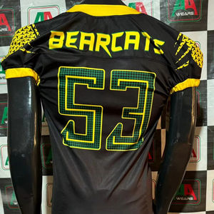 Maillot de football américain maillot de fan parent sublimation attirail sergé broderie grande taille personnalisé usine pakistan fait vraie photo - Product Image 1