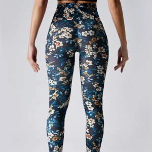 Mallas de Yoga ajustadas Stretchablec de alta calidad para mujer, mallas de cintura alta elástica para gimnasio, mallas de mujer con sublimación personalizada - Product Image 4