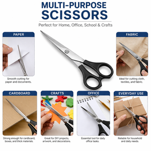 Precision Cutting Scissors Stainless Steel <b>Long</b> Blade Ergonomic <b>Handle</b> Professional Office Craft Sewing <b>Shears</b> - Product Image 5