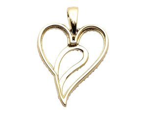 Colección de colgantes de Plata de Ley 925 en forma de corazón VVS Moissanite Diamond Iced Out para mujer - Product Image 5