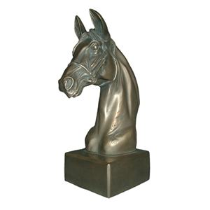 Escultura decorativa de estatua de mesa con cabeza de caballo - Product Image 6
