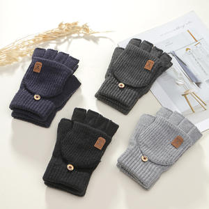 Guantes de Punto Cálidos con Dedos Completos, Guantes sin Dedos para Adultos, para Deportes de Invierno al Aire Libre, Ciclismo - Product Image 6