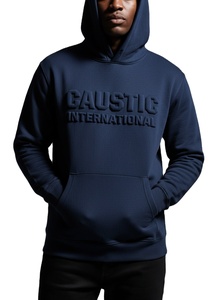 High Quality Custom 3D Puff Print Hoodie 500GSM Heavyweight Luxury Men Women Oversized Embossed Fleece Blank Pullover Sweatshirt - Product Image 1