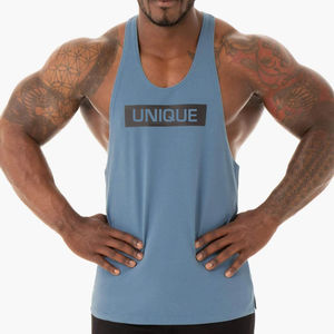 Venta caliente Tank Tops Hombres Culturismo Logotipo personalizado Hombre Gimnasio Stringer Venta al por mayor Stringers Chaleco Precio al por mayor - Product Image 5