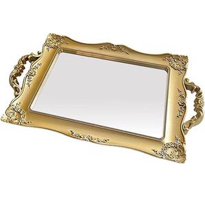 Produit exclusif Plateau de service rond noir métallique élégant avec plateau décoratif de table à manger fini de haute qualité - Product Image 3