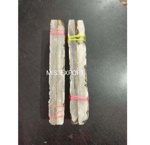 Manche de couteau en corne de mouton écologique, matériau organique, naturel, fait main, haute qualité, durable, taille personnalisée, style antique, motif cœur - Product Image 3