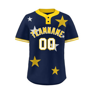 Camiseta de béisbol de tendencia Uniforme de béisbol transpirable personalizado más vendido Ropa de equipo personalizada Uniforme de béisbol deportivo para hombres - Product Image 1