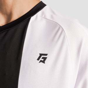 เสื้อฟุตบอลอเมริกันแขนสั้น Zen Youth สีขาว ผลิตจากโพลีเอสเตอร์ด้วยเทคนิคการพิมพ์แบบ Sublimation ไซส์ XL สำหรับชุดกีฬา - Product Image 5