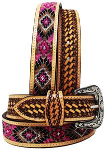 Ceinture en cuir perlé Canyon Craft, robuste et élégante avec un design tendance, fabriquée à la main par Divine International - Product Image 2