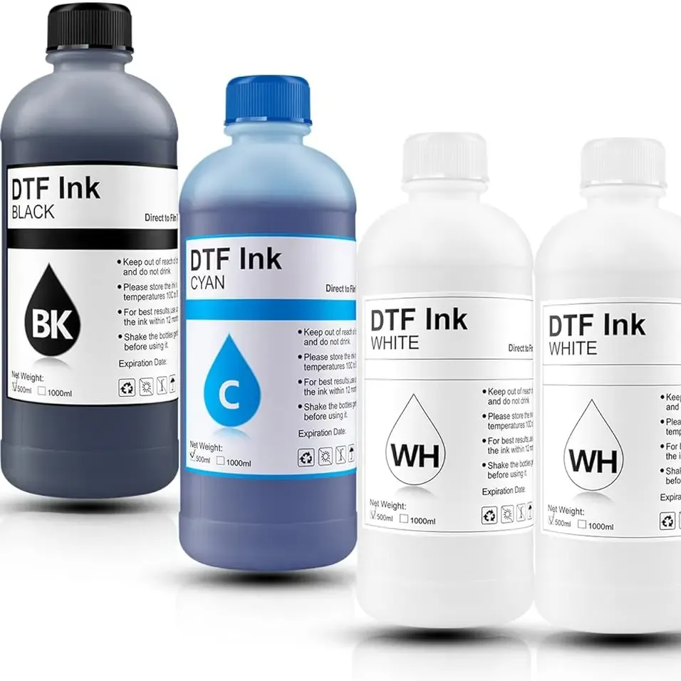 Eco-friendly Impermeável Sunproof Tinta Dtf Para Impressora De Tinta Branca Impressora Dtf E Hot Melt Pó Pet Film