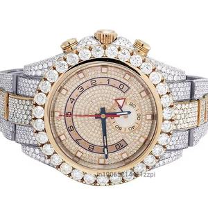 Montre élégante pour homme avec un look diamant, mouvement à quartz, design étanche et bracelet en acier inoxydable durable, montre pour cadeau - Product Image 4