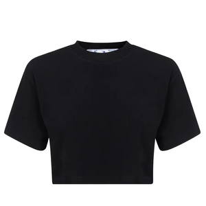 Top court pour femmes de meilleure qualité T-shirt coupe ajustée séchage rapide couleur et taille personnalisées Top court manches courtes - Product Image 3