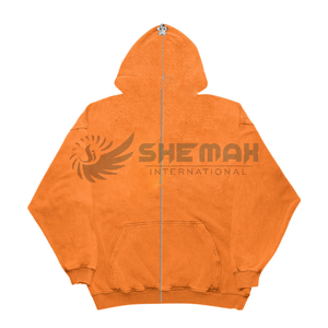 2025 New High Quality Cotton Hot Hoodie Men Screen Printing <b>Hoodies</b> <b>Full</b> <b>Zip</b> up 100% Cotton Hoodie with cheap price for sale - Product Image 4