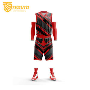 Ensemble de maillots de basket-ball personnalisés unisexes, séchage rapide, antibactérien, respirant, 100% polyester, sans manches, vêtements de sport, logo personnalisé - Product Image 2