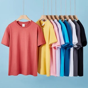 Camiseta al por mayor 180g camisetas 100% algodón suave Unisex impresión personalizada camisetas alta calidad gráfico camiseta hombres camisetas - Product Image 1