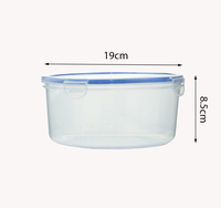 Ronde Plastic Voedsel Container Food Grade Bpa Gratis Hoge Kwaliteit Ronde Container Plastic Deli Voedsel Opslag Containers Te Koop