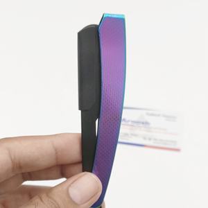 Rasoirs professionnels en acier inoxydable noir et arc-en-ciel de haute qualité Logo personnalisé Rasoir droit multi-usage pour le visage et le corps - Product Image 4