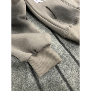 เสื้อมีฮู้ดผ้าคอตตอน100% สำหรับผู้ชาย400แกรมสตรีทแวร์ผ้าซักกรดลายนูน3D พิมพ์สกรีน - Product Image 2