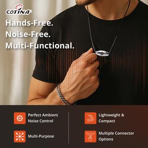 Micrófono de collar con cable Cotina NHS851 de sonido claro (-38dB/3dB), cardioide, metálico, portátil, con cable de datos para iglesia - Product Image 4