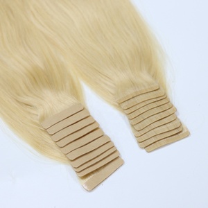 ผมต่อแบบยืดผมสีบลอนด์อ่อนแบบเทปแบบบางตรง - Product Image 6