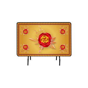 Mesa de comedor cuadrada de 6 plazas de primera calidad Elegancia Personalizar Mesas de comedor de plástico Estilo Durabilidad y precio asequible - Product Image 2