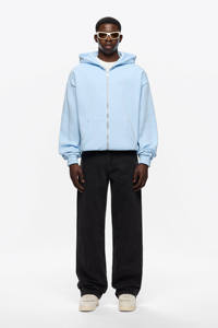 Sweat-shirts à capuche zippés en coton 100% de qualité supérieure bleu clair pour hommes, coupe régulière élégante, ensembles unisexes, logo personnalisé, respirant, séchage rapide, vêtements chauds d'hiver - Product Image 4