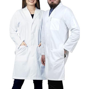 Blouse de laboratoire non tissée blanche jetable pour blouse de laboratoire de protection de sécurité de laboratoire de clinique médicale d'hôpital - Product Image 4