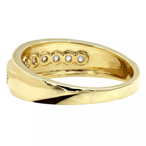 Anillo de diseño clásico de piedra de circón cúbico para hombre, Plata de Ley 925 sólida, compromiso de boda, banda de aniversario, joyería de plata fina - Product Image 2