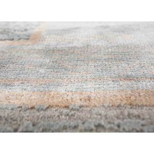 Tapis en laine et soie de bambou noué à la main, motif abstrait gris et noir pour usage domestique - LRB(1681) - Product Image 3