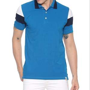 Vente en gros de t-shirts de golf 100% coton pour hommes conception personnalisée séchage rapide pour polo surdimensionné manches courtes coupe séchage rapide solide tricoté - Product Image 1