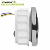 Tachymètre LED blanc à face noire 85mm électrique 80 tr/min avec compteur horaire jauge Canbus J1939 marine