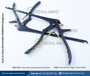Detachable Kerrison Rongeur 3mm 40 Degree Neurosurgical <b>Instruments</b> Easy to Clean Custom Logo Welcome - Product Image 3