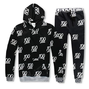 Liquidation de chandails d'hiver pour hommes, ensemble de pulls et pantalons imprimés d'automne pour hommes - Product Image 1