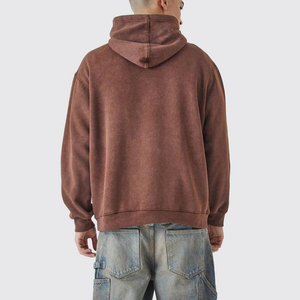 Sudaderas con Capucha Personalizadas Térmicas, Sudadera con Capucha Extra Grande Unisex para Hombre, 100% Algodón, Invierno, Logotipo Personalizado, Estampado con Patrón, Relieve 3D - Product Image 2