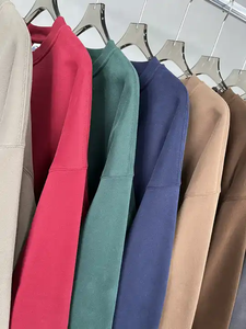 Sudadera personalizada de calidad de lujo para hombre, ropa de calle de cuello redondo de algodón acanalado, jersey con hombros caídos, sudaderas con capucha y sudaderas para hombre - Product Image 5